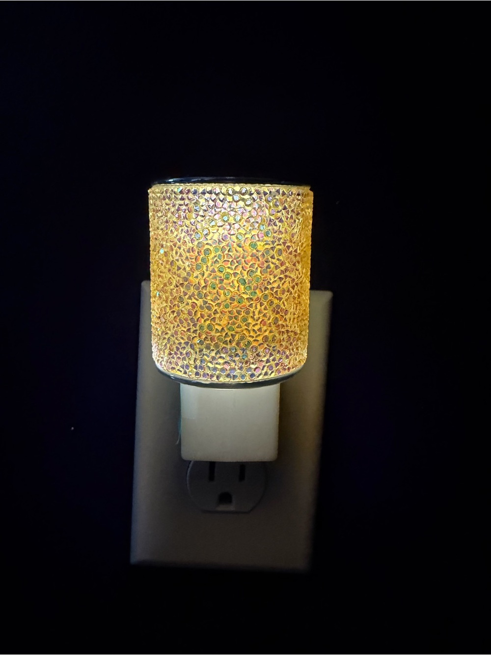 Bath & Body Works Gold Mosaic Plug-In Wall Lantern